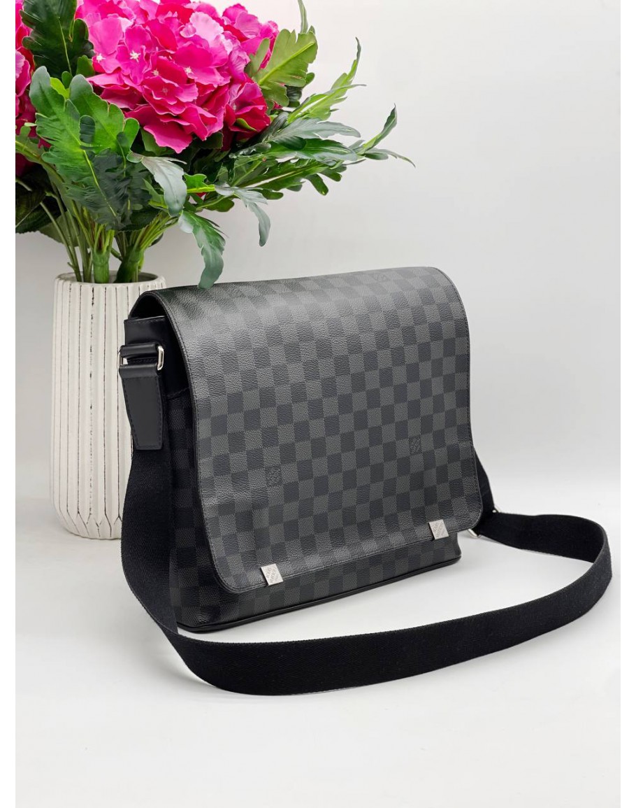 Louis Vuitton Damier Graphite District MM Messenger Bag