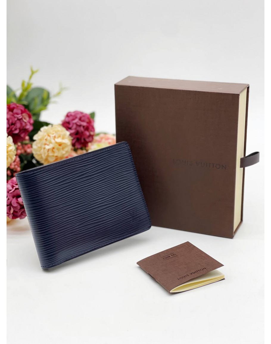 Louis Vuitton // Yellow Purple Epi Leather Marco Men's Wallet