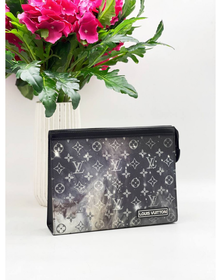 Louis Vuitton Monogram Galaxy Pochette Voyage Clutch Bag