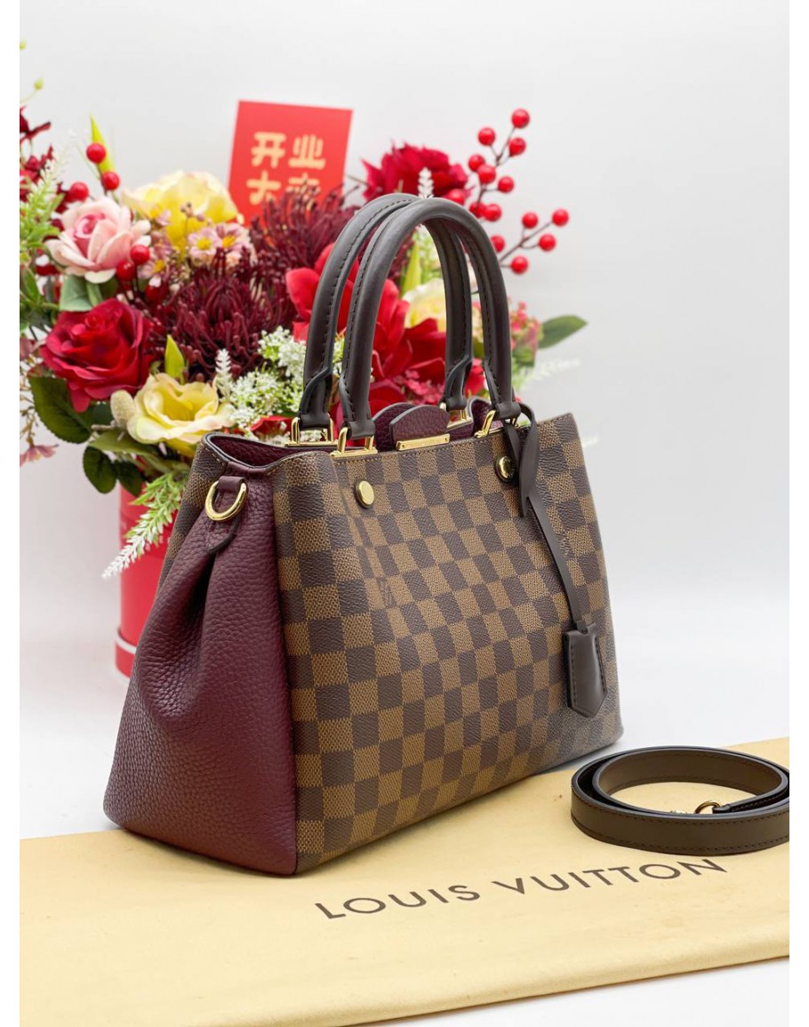 Louis Vuitton Brittany Handbag Damier Brown