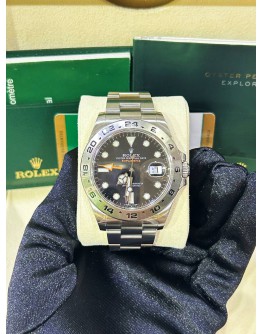 ROLEX EXPLORER II REF 216570 BLACK DIAL 42MM AUTOMATIC WATCH