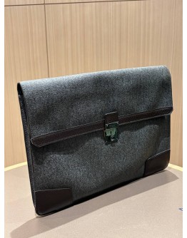 TUMI ASTOR DREXEL ENVELOPE BRIEF IN EARL GREY
