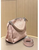 LOUIS VUITTON MAHINA BABYLONE CHAIN BB IN MAGNOLIA PINK CALFSKIN LEATHER