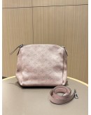 LOUIS VUITTON MAHINA BABYLONE CHAIN BB IN MAGNOLIA PINK CALFSKIN LEATHER