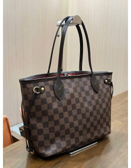 LOUIS VUITTON PM NEVERFULL IN DAMIER EBENE CANVAS 