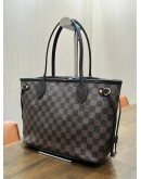 LOUIS VUITTON PM NEVERFULL IN DAMIER EBENE CANVAS 