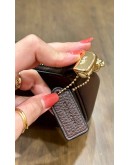 COACH TERI SHOULDER BAG IN MAPLE PEBBLE LEATHER WITH GOLD HARDWARE 