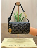 LOUIS VUITTON LIMITED SPECIAL EDITION MONOGRAM ECLIPSE POCHETTE ACCESSORIES BAG WITH SEQUINS EMBELLISHMENT 