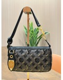 LOUIS VUITTON LIMITED SPECIAL EDITION MONOGRAM ECLIPSE POCHETTE ACCESSORIES BAG WITH SEQUINS EMBELLISHMENT 