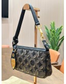 LOUIS VUITTON LIMITED SPECIAL EDITION MONOGRAM ECLIPSE POCHETTE ACCESSORIES BAG WITH SEQUINS EMBELLISHMENT 