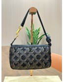 LOUIS VUITTON LIMITED SPECIAL EDITION MONOGRAM ECLIPSE POCHETTE ACCESSORIES BAG WITH SEQUINS EMBELLISHMENT 