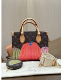 LOUIS VUITTON X YAYOI KUSAMA PM ONTHEGO FEATURING COLOURFUL PUMPKIN GRAPHICS ON CLASSIC MONOGRAM CANVAS 