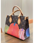 LOUIS VUITTON X YAYOI KUSAMA PM ONTHEGO FEATURING COLOURFUL PUMPKIN GRAPHICS ON CLASSIC MONOGRAM CANVAS 