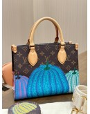 LOUIS VUITTON X YAYOI KUSAMA PM ONTHEGO FEATURING COLOURFUL PUMPKIN GRAPHICS ON CLASSIC MONOGRAM CANVAS 