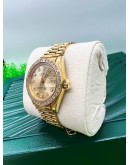 ROLEX OYSTER PERPETUAL DATEJUST PRESIDENT DIAMOND YELLOW GOLD WOMEN WATCH