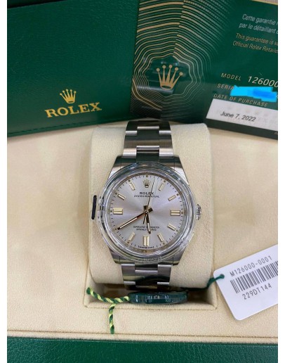 ROLEX OYSTER PERPETUAL REF 12600 36MM AUTOMATIC UNISEX WATCH FULL