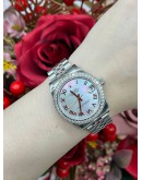 ROLEX DATEJUST REF 178384 31MM MOHTER OF PEARL DIAL DIAMOND AUTOMATIC LADIES WATCH  -FULL SET-