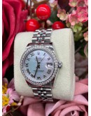 ROLEX DATEJUST REF 178384 31MM MOHTER OF PEARL DIAL DIAMOND AUTOMATIC LADIES WATCH  -FULL SET-