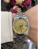 ROLEX OYSTER PERPETUAL DATE REF 1500 LIMITED EDITION YELLOW DIAL 34MM AUTOMATIC UNISEX WATCH