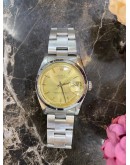 ROLEX OYSTER PERPETUAL DATE REF 1500 LIMITED EDITION YELLOW DIAL 34MM AUTOMATIC UNISEX WATCH