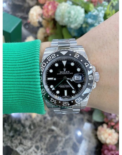 ROLEX GMT-MASTER II REF 116710LN 40MM AUTOMATIC UNISEX WATCH -FULL SET-