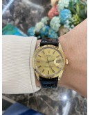 ROLEX OYSTER PERPETUAL DATE REF 1550 14K YELLOW GOLD 34MM AUTOMATIC WATCH 