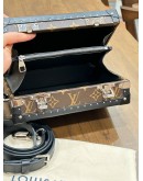 LOUIS VUITTON MONOGRAM MACASSAR CLUTCH BOX CROSSBODY BAG 
