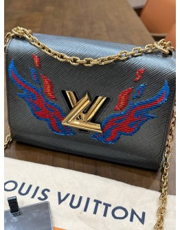 LOUIS VUITTON MM TWIST IN EPI LEATHER SEQUINNED FLAME EMBROIDERY 
