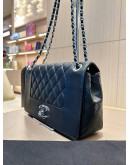 CHANEL MADEMOISELLE SEASONAL SHOULDER BAG IN BLACK QUILTED CALFSKIN LEATHER WITH SILVER HARDWARE