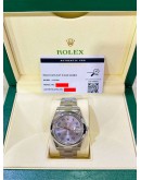 ROLEX DATEJUST II REF 116300 BLUE ARABIC PURPLE DIGITAL DIAL 41MM AUTOMATIC WATCH
