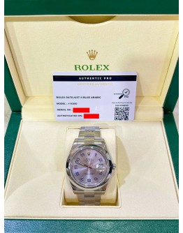 ROLEX DATEJUST II REF 116300 BLUE ARABIC PURPLE DIGITAL DIAL 41MM AUTOMATIC WATCH