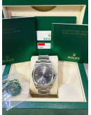 ROLEX OYSTER PERPETUAL 39REF 114300 RHODIUM DIAL 39MM AUTOMATIC WATCH
