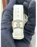 CORUM ADMIRAL TITANIUM DIAMONDS BEZEL REF 082.201.42 WHITE GRENADIER FENDU DIAL 38MM AUTOMATIC WATCH
