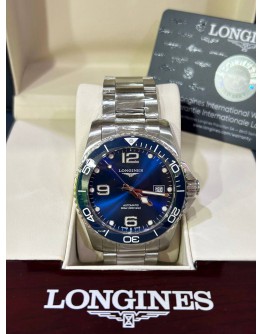 LONGINES HYDROCONQUEST 300M REF L3.781.4.96.6 BLUE DIAL 41MM AUTOMATIC WATCH