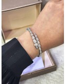 BVLGARI SERPENTI VIPER BRACELET SIZE M IN 18K 750 WHITE GOLD WITH DIAMONDS