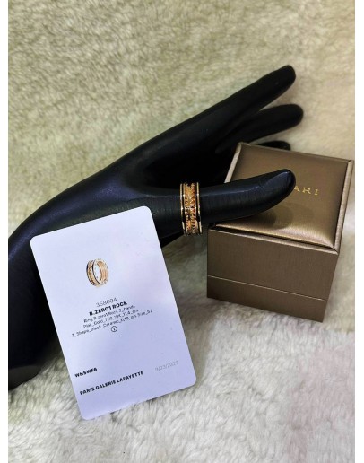 BVLGARI B.ZERO 1 RING IN 18K 750 ROSE GOLD SIZE 63