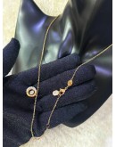 SWAROVSKI PENDANT CLEAR CRYSTAL NECKLACE IN PLATED YELLOW GOLD