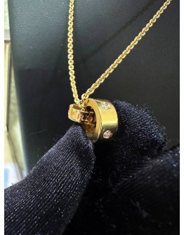 BVLGARI B.ZERO 1 YELLOW GOLD NECKLACE WITH DIAMONDS