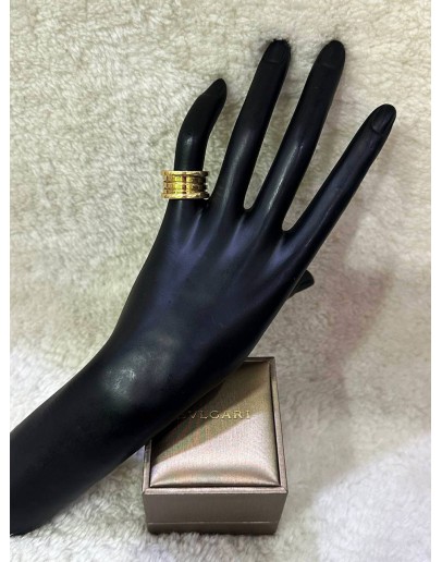 BVLGARI B.ZERO 1 BAND WIDE RING IN 18K 750 YELLOW GOLD
