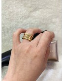BVLGARI B.ZERO 1 BAND WIDE RING IN 18K 750 YELLOW GOLD