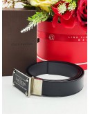 LOUIS VUITTON INVENTEUR DAMIER CALFSKIN LEATHER REVERSIBLE BELT