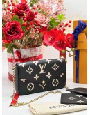 LOUIS VUITTON FELICIE POCHETTE BLACK BEIGE