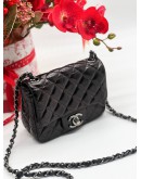 CHANEL SQUARE CLASSIC SINGLE FLAP BAG QUILTED LAMBSKIN MINI