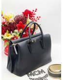 MCM MILLA PEBBLED LEATHER TOTE BAG