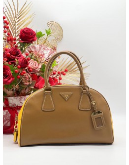 PRADA SAFFIANO LUX BICOLOUR BOWLER BAG