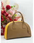 PRADA SAFFIANO LUX BICOLOUR BOWLER BAG