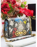 VERSACE FLORAL PHYTON PRINT CROSSBODY BAG