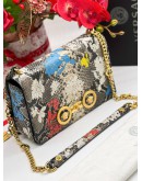 VERSACE FLORAL PHYTON PRINT CROSSBODY BAG