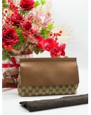 GUCCI CANVAS & LEATHER CROSSBODY BAG