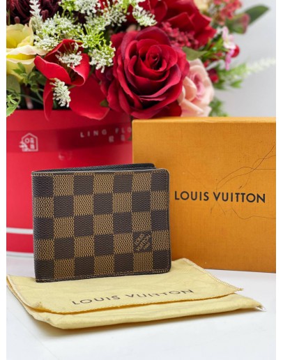 LOUIS VUITTON DAMIER EBENE CANVAS MULTIPLE WALLET 